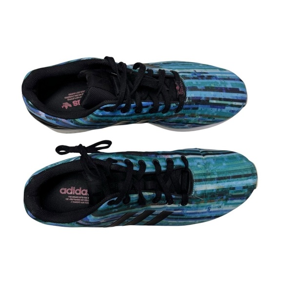 Adidas Torsion Light Blue Strips Running Shoes Size 13 - Picture 4 of 9